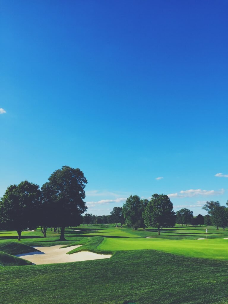 Winged Foot Golf Club green and bunkers - Mamaroneck, New York