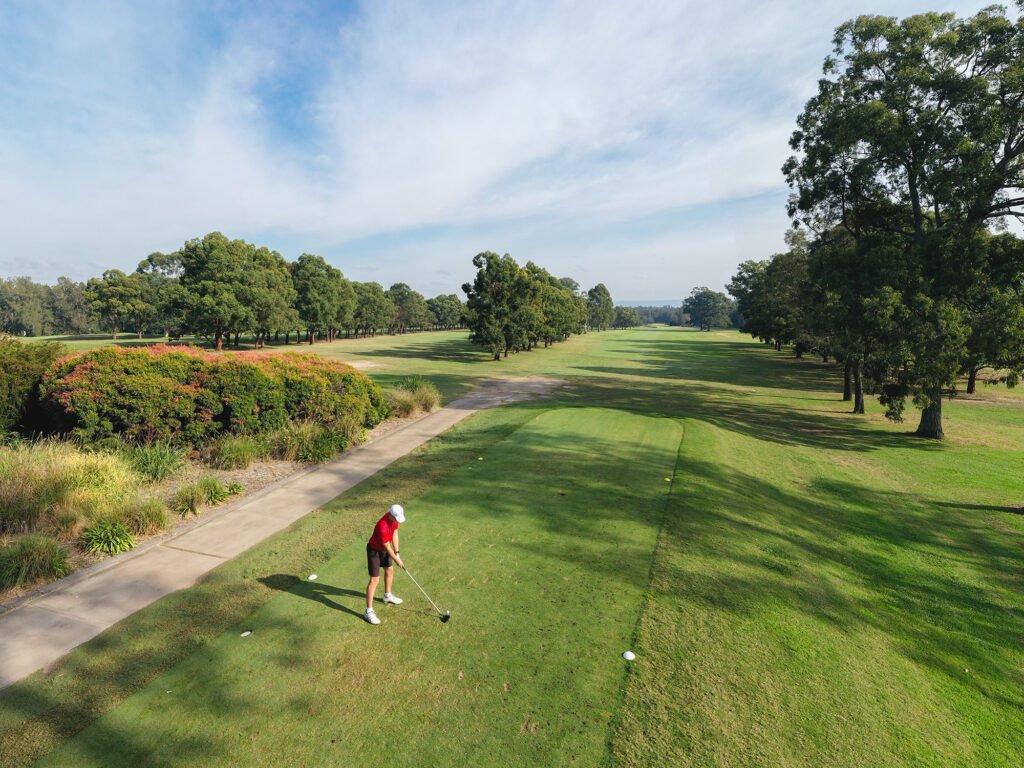 Aerial view of Penrith Golf Club in New South Wales