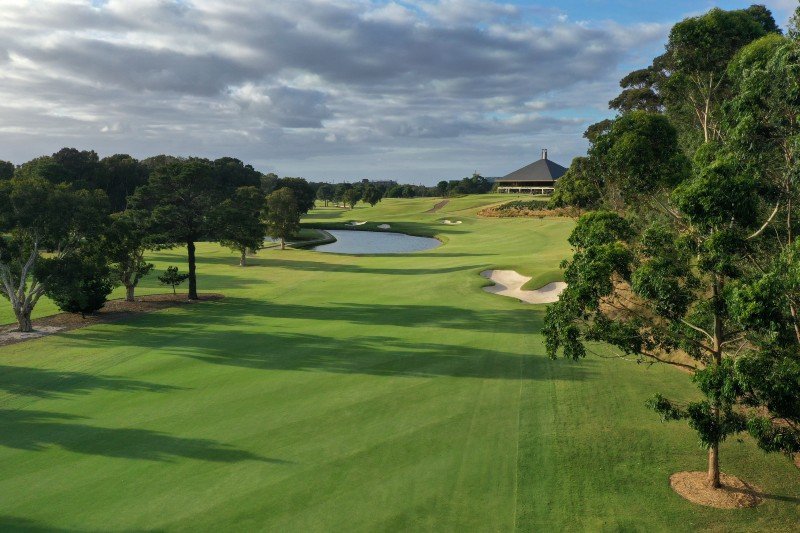 The Australian Golf Club aerial fairway in Sydney NSW