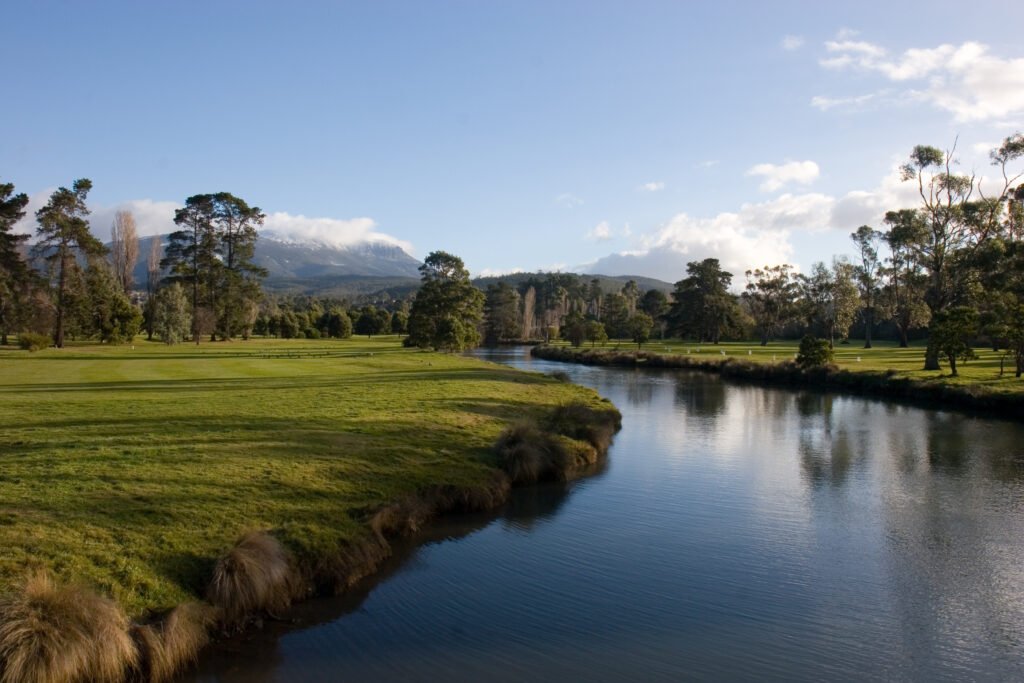 Kingston Beach Golf Club fairway near Hobart Tasmania