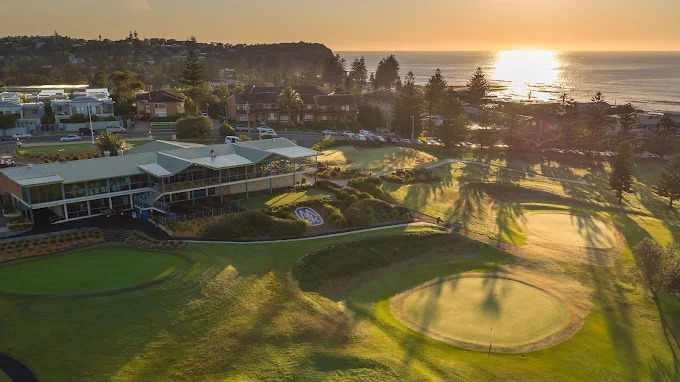 Mona Vale Golf Club clubhouse and coastal course setting