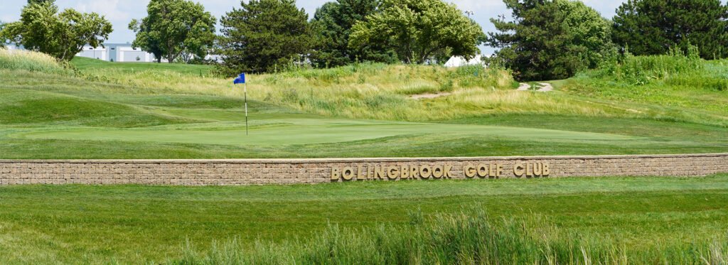 Bolingbrook Golf Club green and course sign - Bolingbrook, Illinois