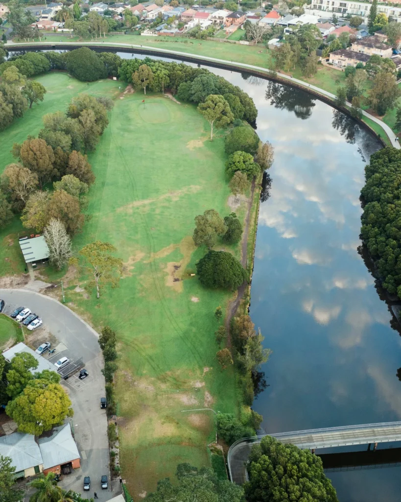 First hole fairway at Marrickville Golf Club
