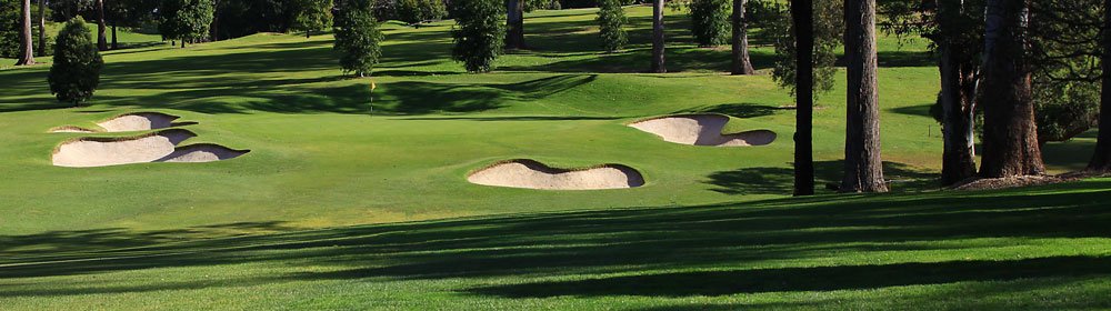 First green and white bunkers at Pennant Hills Golf Club