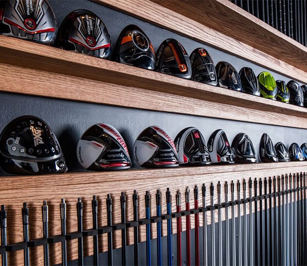 Reunion Resort and Golf Club club fitting display of drivers and irons — Kissimmee, Florida